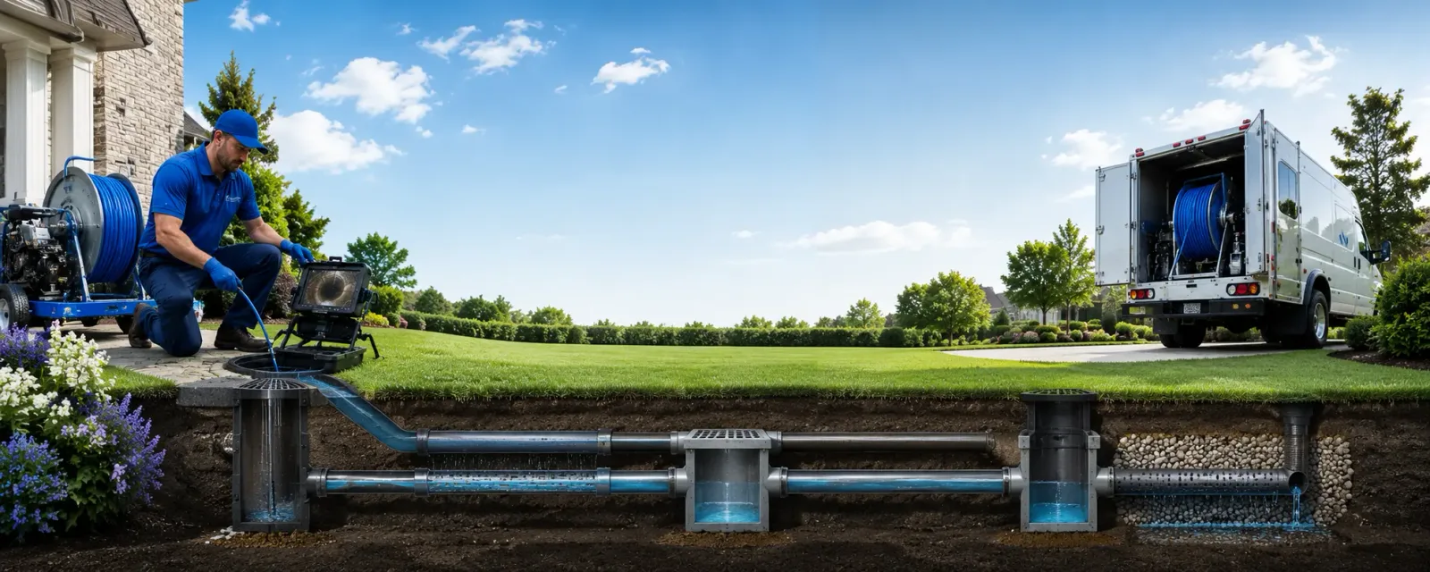 Outdoor drain cleaning information for Ebony, VA